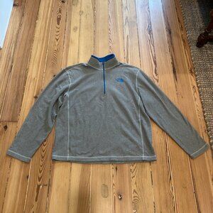 Mens The North Face 1/4 Long Sleeve Fleece Large
